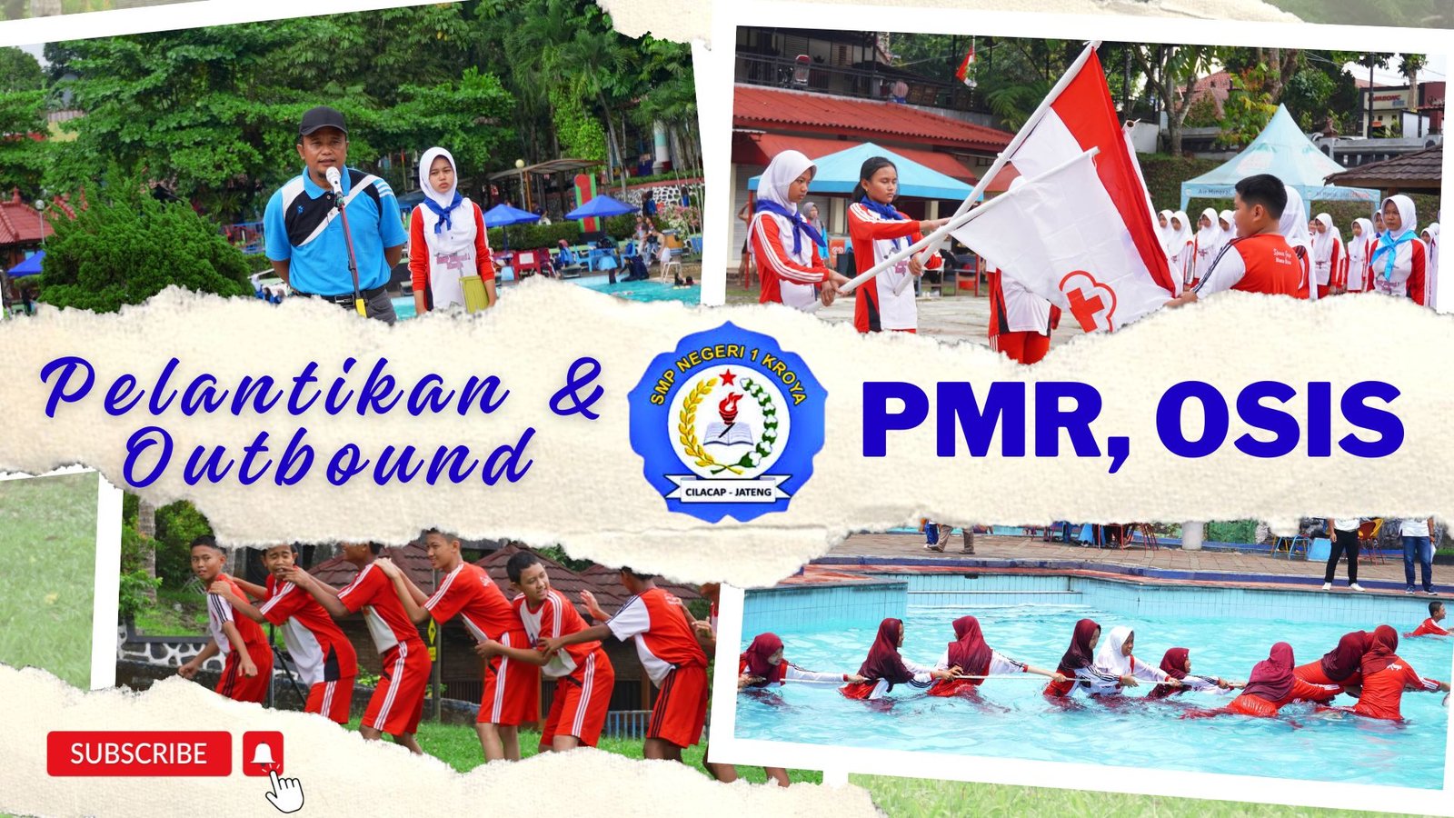 PELANTIKAN & OUTBOUND PMR, OSIS SMP NEGERI 1 KROYA 