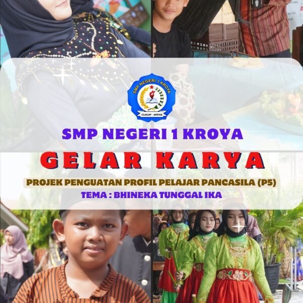 GELAR KARYA P5 SMP NEGERI 1 KROYA KELAS VIII – TEMA ” BHINEKA TUNGGAL IKA”