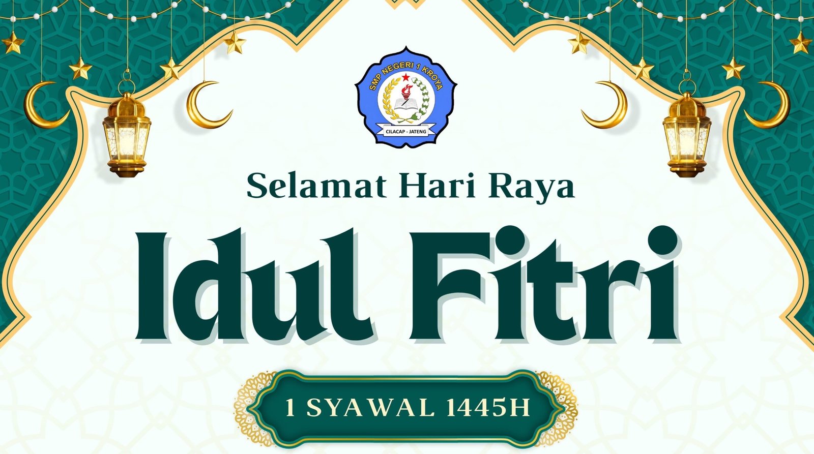 SMP NEGERI 1 KROYA MERAYAKAN IDUL FITRI 1 SYAWAL 1445 HIJRIYAH