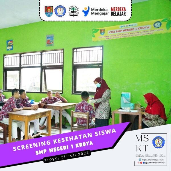 SMP Negeri 1 Kroya Lakukan Screening Kesehatan Siswa